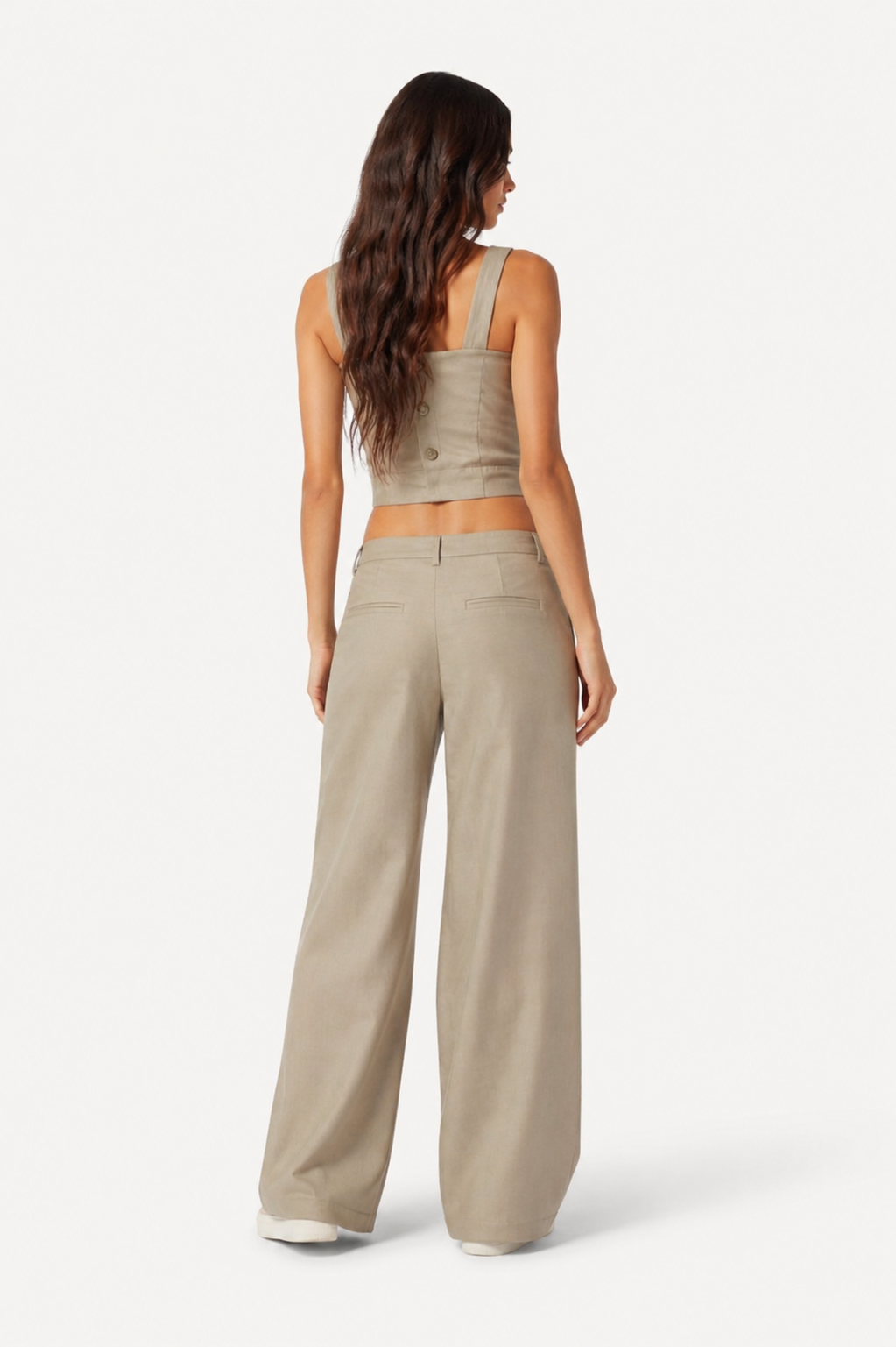 Ženski ljetni casual set od 2 dijela, francuski stil bez rukava