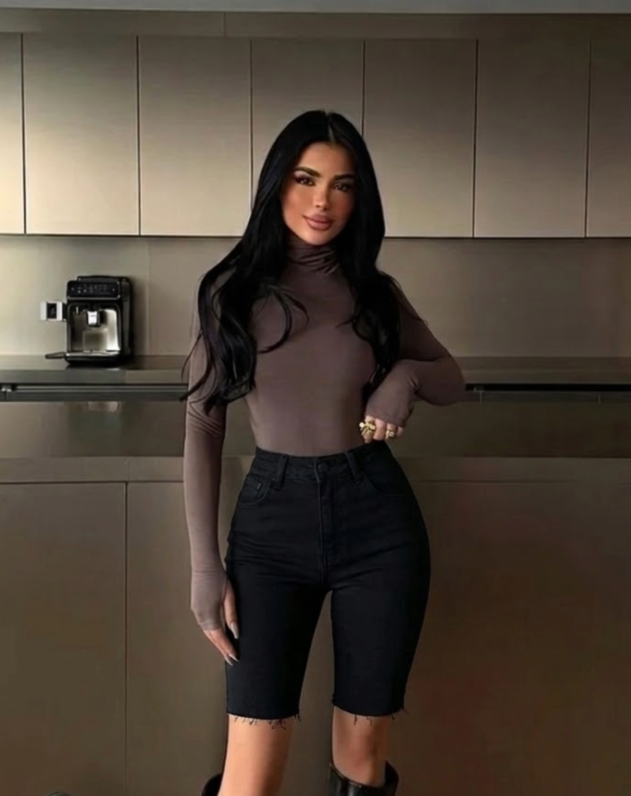 Ženske ležerne traper kratke hlače s iscepanim rubom i uskim krojem za ljeto, elastičan pojas, bočne džepove, udobne za odmor