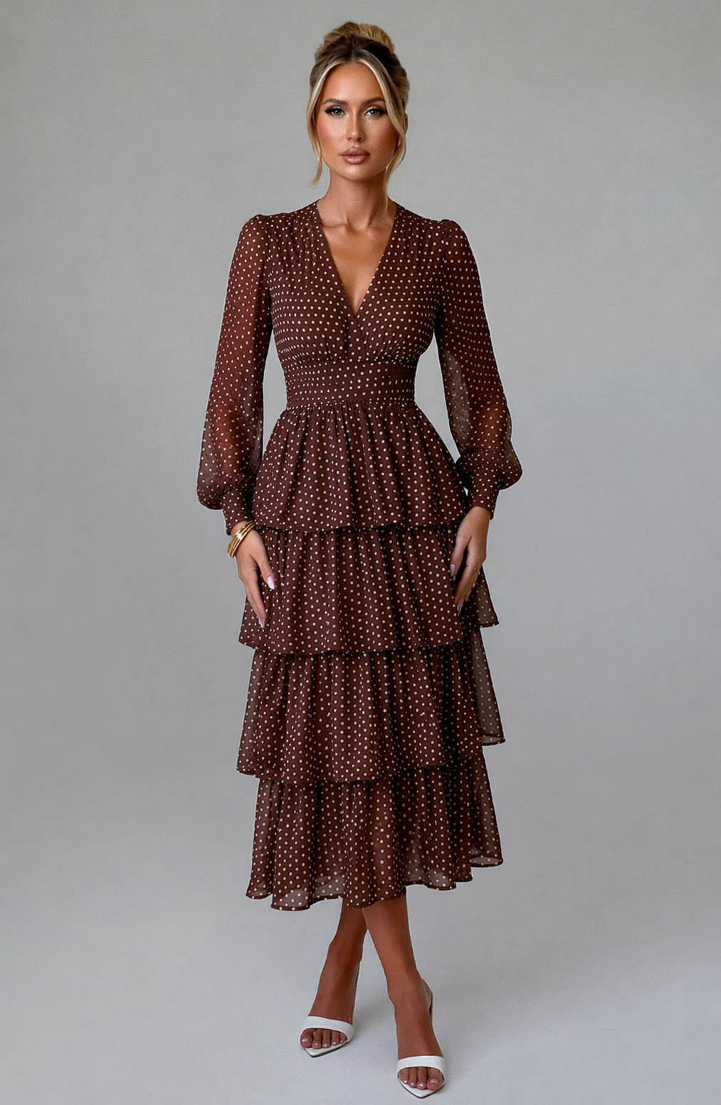 Revavyn Elegantna Retro - Midi haljina