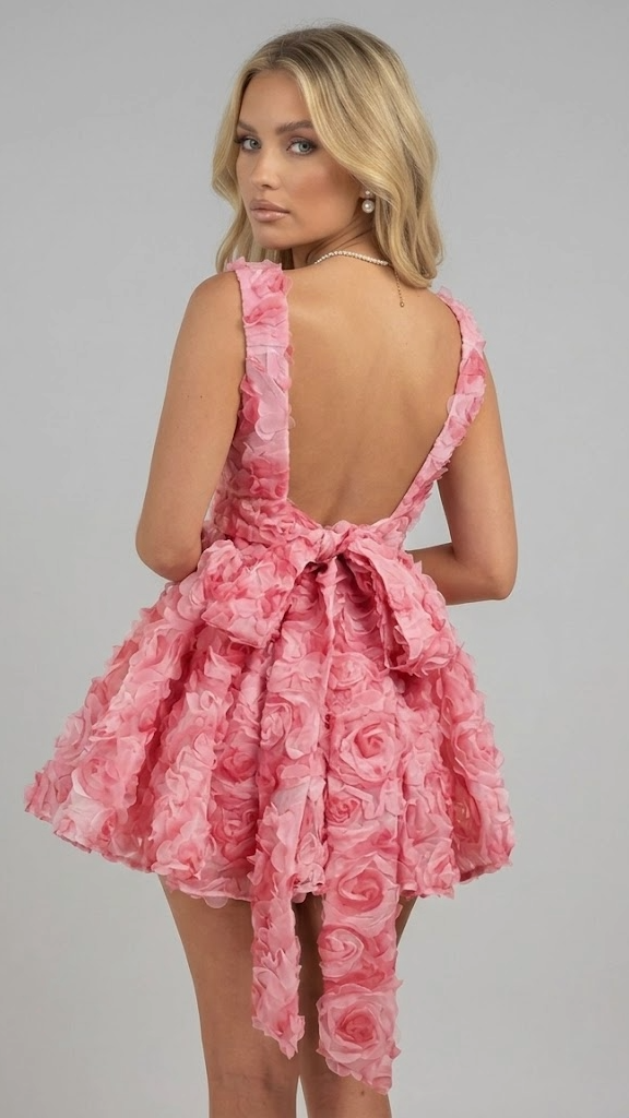Dreamy Rose - Mini haljina
